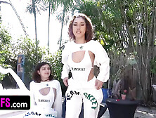 BFFS - First Time For Alluring Attractive Teens Getting Their Pussies Licked And Plowed In Front Of Web Camera