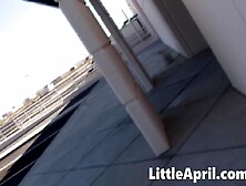 Hot petite teen masturbates hard in solo (18+)