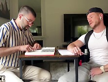 Jock Bullies Nerdy Tutor Nick Charms - Colt Spence