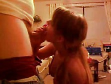 Teen Girlfriend Sucks Cock With Cumshot In Bra