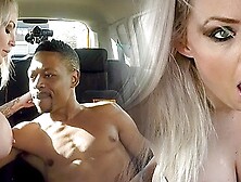 Fake Driving School - Blonde with Big Tits has her Pussy Ran Through by BBC