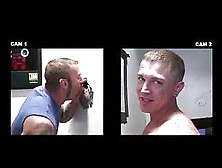 Tattooed Straight Dude Blowjob At Gay Gloryhole