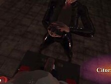 Citor3 3D VR Game Recording SFM Pvc huge boobs lover milks sub on sybian with lots of precum with pov