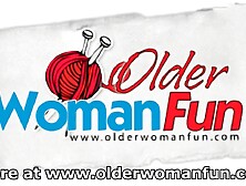 Mommy's night out begins with solo sex