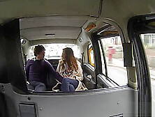 Taxi Spycam Action With A Real British Couple