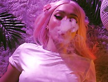 Teen girl in wet T-shirt teases daddy! masturbating wet pussy! close-up,  wet T-shirt,  wet body!