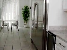 Angel Windell watches her stepbrother eat half of the last piece of cake. Jason tries to hide the other half,