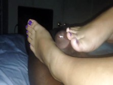 Purple Polish Footjob