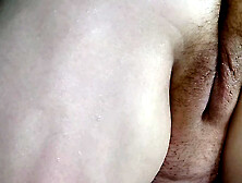 Husband playing with my pussy in the tub