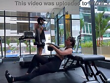 Smell my messy bush and my perspired butt after training