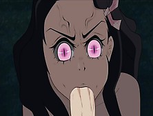 Demon Slayer - Nezuko Deep Oral Sex (Anime)