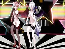 【Mmd】Succubus Haku & Tet [Number Nine]【60Fps】【R-18】