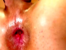 "Black DILDO Stuffed Anal Play - Big Load Blast by White Boy"