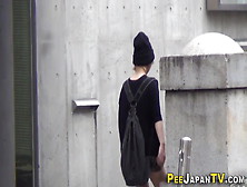 Asian Babe Followed And Watched Peeing