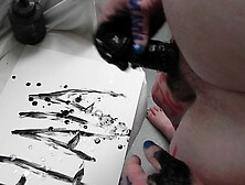 Penis Calligraphy-Paint Orgasm