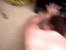 Bulky teen getting drilled