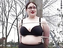 Chubby Amateur Flasher Alyss In Public Masturbates