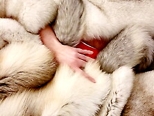 Jerking Off In Fox Fur Coat