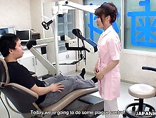 Mao Chinen is a dental assistant and she loves to be drilled by patients