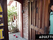 ADULT TIME - Breasty mother I'd like to fuck Cleaning Lady Lolly Dames Gets COARSE GROUP-SEX And BUKKAKE AT COLLEGE FRAT!