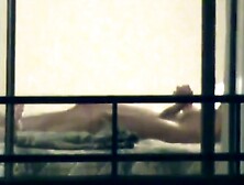 Guy Films Big Dick Neighbor Jacking Off in Window