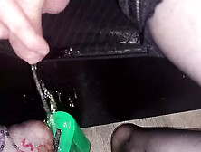 Pissing On My Multi Colour Nylon Mule Feet