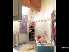 my busty mom unaware of the camera