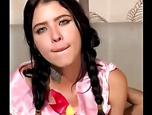 Teeny Hispanic giving giving a great suck job at audition