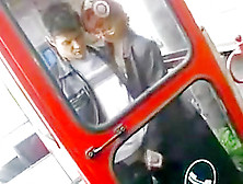 Chick Beating Off In A Phone Booth