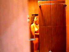 Spying on My Tanned Stepsis Shaving Her Pussy and Butt and Amazing Legs