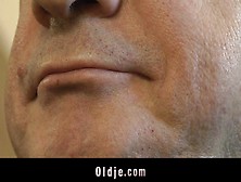 Old man gives a sex test for a drama movie