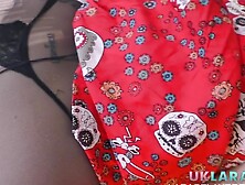 Brit milf in stockings and inked lesbian