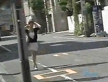 Savoury Japanese chicks in hot public top sharking scenes