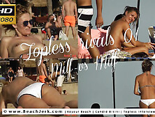 Topless Rivals 01 - Milf Vs Milf - Beachjerk