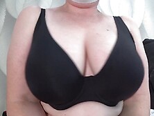 My gorgeous big natural tits try on new bras. Sexy unpacking of a mature milf. Amateur fetish.