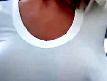 LJCHATJESSYREY 202504XX WHITE TSHIRT NO BRA NIPPLES AT HOME. mp4