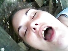 Slut Caught In Woods