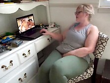 Fat Mature Woman Opens Her Legs And Plays With A Big Sex Toy