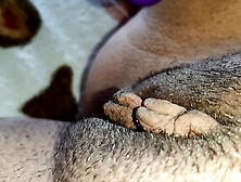 My pussy is dripping and my swollen clit is shaking from an intense orgasm from the vibrator