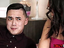 Hot stepsister drank large ramrod and slutty teen enjoyed coarse twat screwing