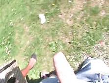 Teen naughty babe dealing with a big horny pecker outdo