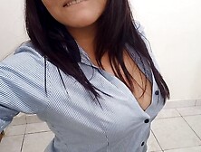 Busty Executive Having Fun In The Office!! I'm Waiting For My Boss To Fuck And I'm Starting To Get D