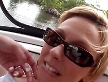 Lesbian party on the boat here is really licked