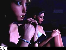 Toon Sweetheart With Giant Knob Screws Golden-Haired