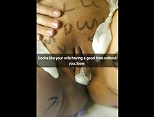 I Leave 3 Humongous used Condoms on your Ex-Wife Body and in her Fertile Twat! [cuckold.  Snapchat]