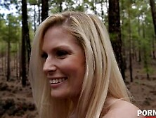 Blonde Candee Licious Takes Dp Pounding In The Woods (Take Two,  Pleasure Pussy)