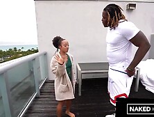 Black Stepsister Sucks Her Step Brothers Biggest Dong