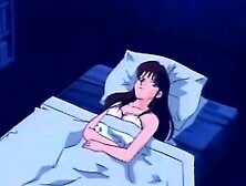 Busty anime girl is tied up and dominated in this dirty cartoon