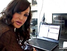Breathtaking brunette hair mother I'd like to fuck Lisa Ann in underware undresses down to ebony nylons and gets trimmed twat li