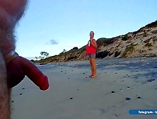 Dickwalk Caught By Milf At Beach